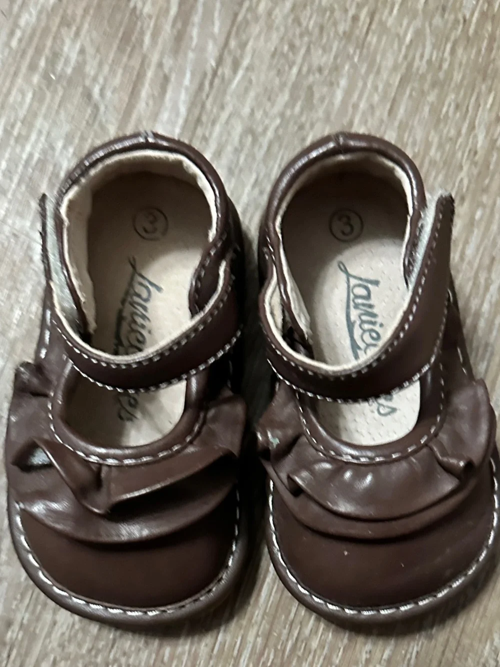Laniecakes toddler baby  Mary Jane shoes ruffled bow Size 3 Alligator